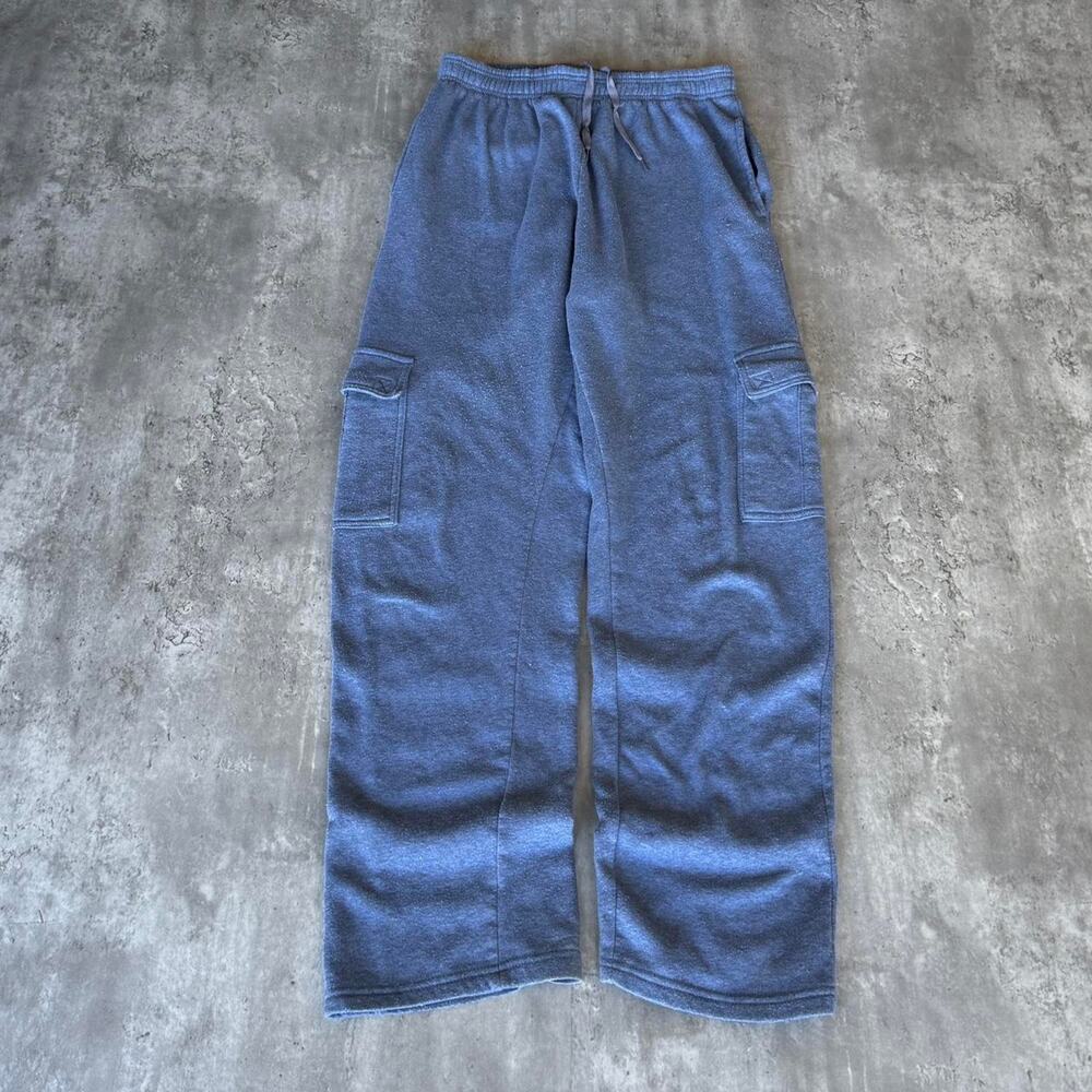 Tonal Blue Essential Cargo Sport Sweatpants